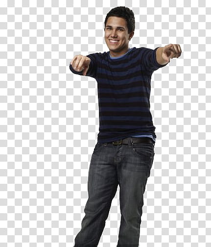 Carlos Pena, standing man pointing with two arms transparent background PNG clipart