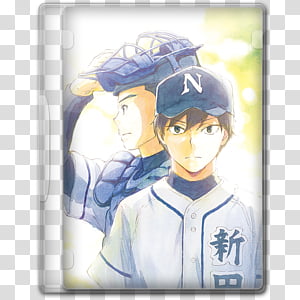 Anime 2016 Summer Season Icon , Battery, baseball anime character cover screenshot transparent background PNG clipart thumbnail