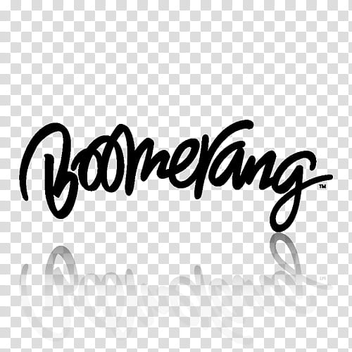 TV Channel icons , boomerang_black_mirror, boomerang text transparent background PNG clipart