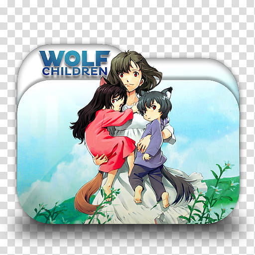 Movie Folder Icon Pack  by Knives, Wolf Children  transparent background PNG clipart