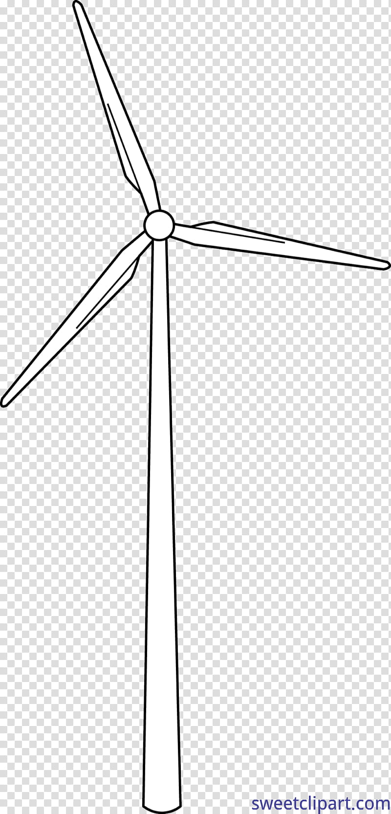 wind turbine clipart black and white