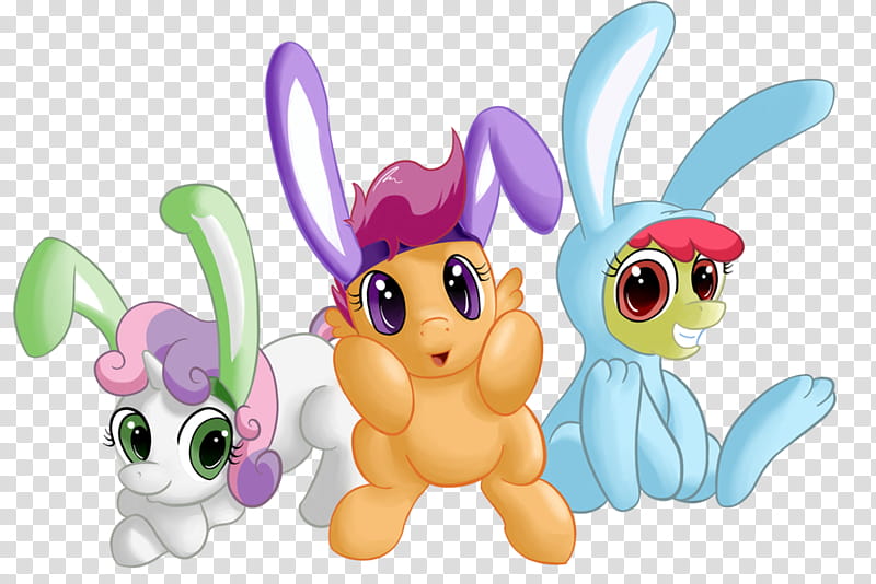 CMC Bunnies, animal anime character illustration transparent background PNG clipart