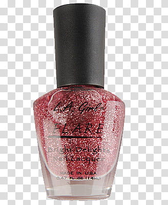 red LA Girl Flare nail polish bottle transparent background PNG clipart