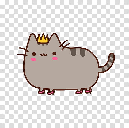 Pusheen the cat, brown cat transparent background PNG clipart