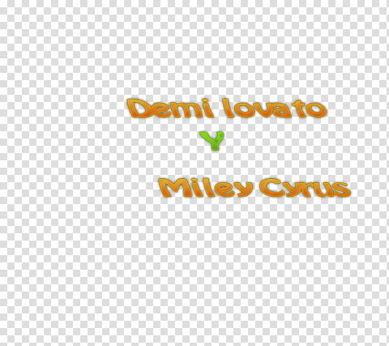 Texto Miley y demi transparent background PNG clipart