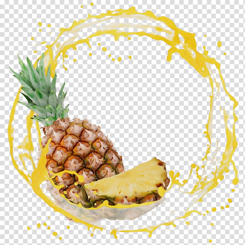 Pineapple, Watercolor, Paint, Wet Ink, Ananas, Food, Fruit, Plant transparent background PNG clipart