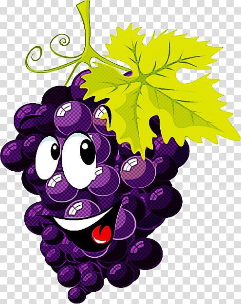 grape grapevine family leaf vitis purple, Cartoon, Grape Leaves, Violet, Plant transparent background PNG clipart