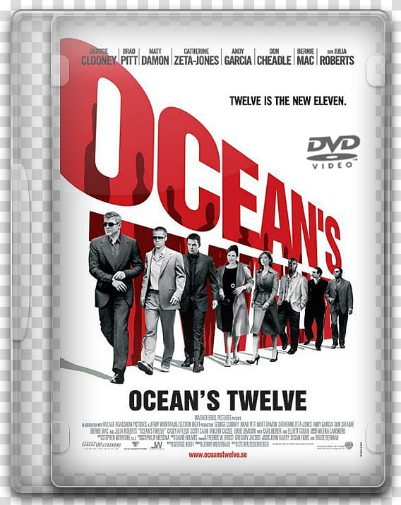 DVD movies icon, Ocean's , Ocean's Twelve DVD folder transparent background PNG clipart