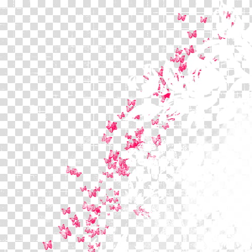 red butterflies transparent background PNG clipart