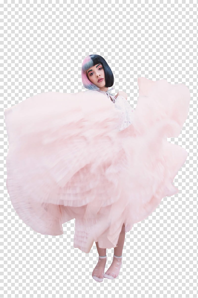 Melanie Martinez, standing woman in pink dress transparent background PNG clipart
