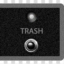 PANEL dock icons, TRASH FULL, black and gray trash logo transparent background PNG clipart