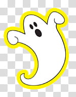 white and black ghost illustratio n transparent background PNG clipart