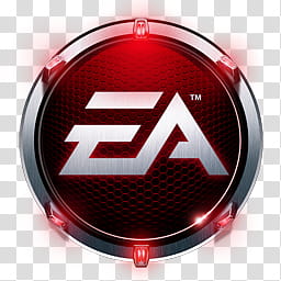 Electronic Arts Icon, Electronic Arts, x, , round grey and white EA logo transparent background PNG clipart
