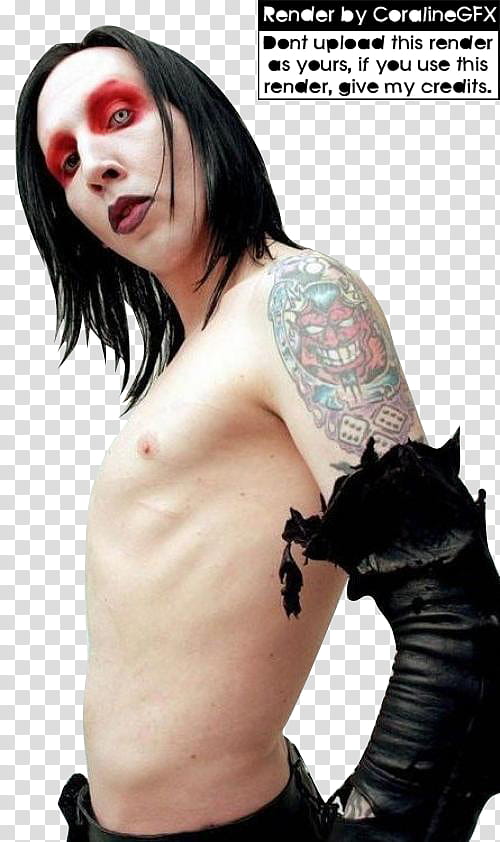 Marilyn Manson Render transparent background PNG clipart