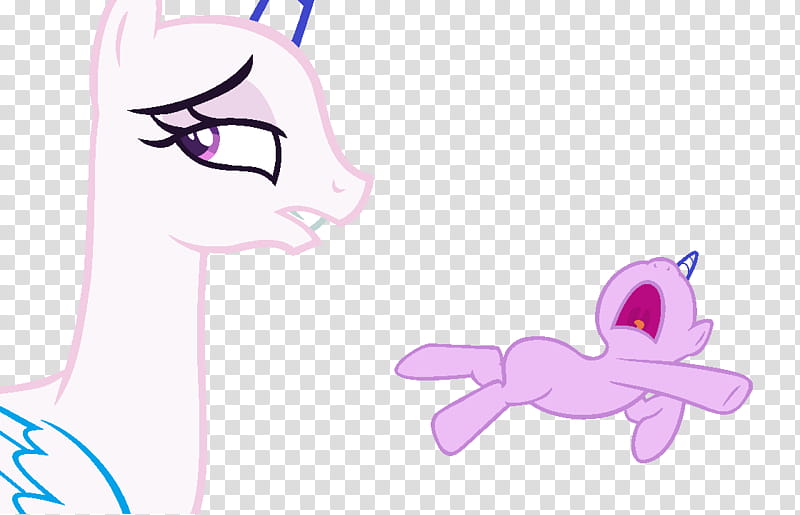 MLP Base Disappointing, two white and pink My Little Pony illustration transparent background PNG clipart