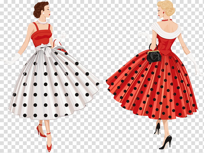 Dance Party, Dress, Fashion, Cocktail Dress, Polka Dot, Clothing, Gown, Evening Gown transparent background PNG clipart