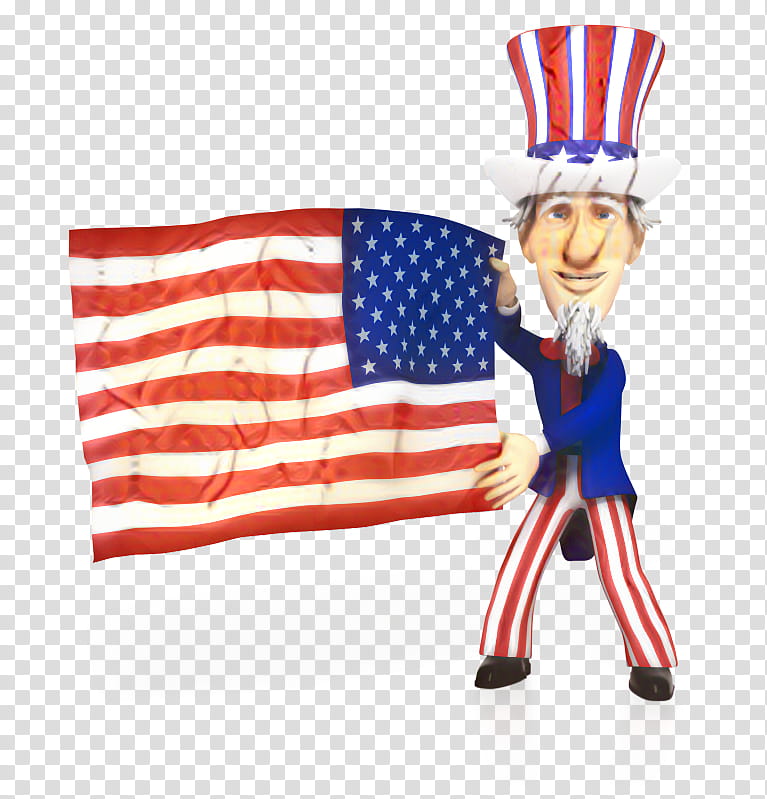 Veterans Day Independence Day, 4th Of July , Happy 4th Of July, Fourth Of July, Celebration, Flag Of The United States, Figurine, Cartoon transparent background PNG clipart