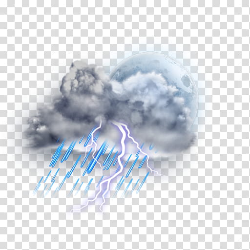 The REALLY BIG Weather Icon Collection, mostly-cloudy-t-storm-rain-night transparent background PNG clipart