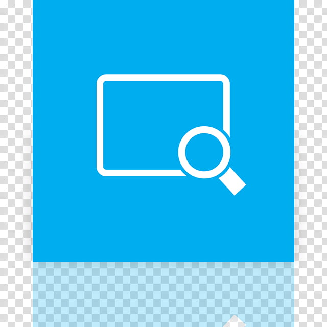 Metro UI Icon Set  Icons, Magnifier_mirror, blue and white search icon transparent background PNG clipart