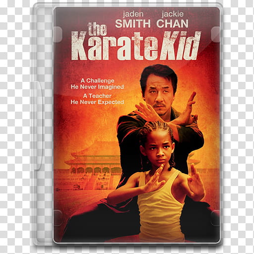 Movie Icon , The Karate Kid, The Karate Kid DVD case transparent background PNG clipart