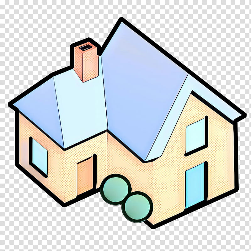 pop art retro vintage, Angle, Line, Property, Home, House, Real Estate, Roof transparent background PNG clipart