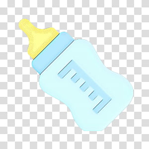 Baby Bottle, Pop Art, Retro, Vintage, Plastic, Yellow, Plastic Bottle, Baby Products transparent background PNG clipart thumbnail