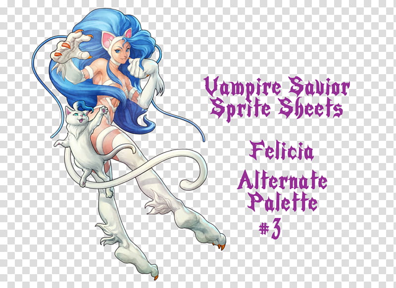 Felicia Sprite Sheet: Alt. Palette # (DL) transparent background PNG clipart