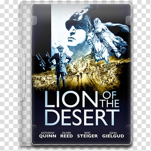 Movie Icon Mega , Lion of the Desert, Lion of the Desert DVD case transparent background PNG clipart