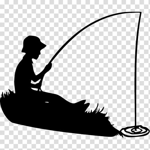 Girl, Silhouette, Fishing, Fisherman, Boy, Infant, Stencil, Fishing Rods transparent background PNG clipart