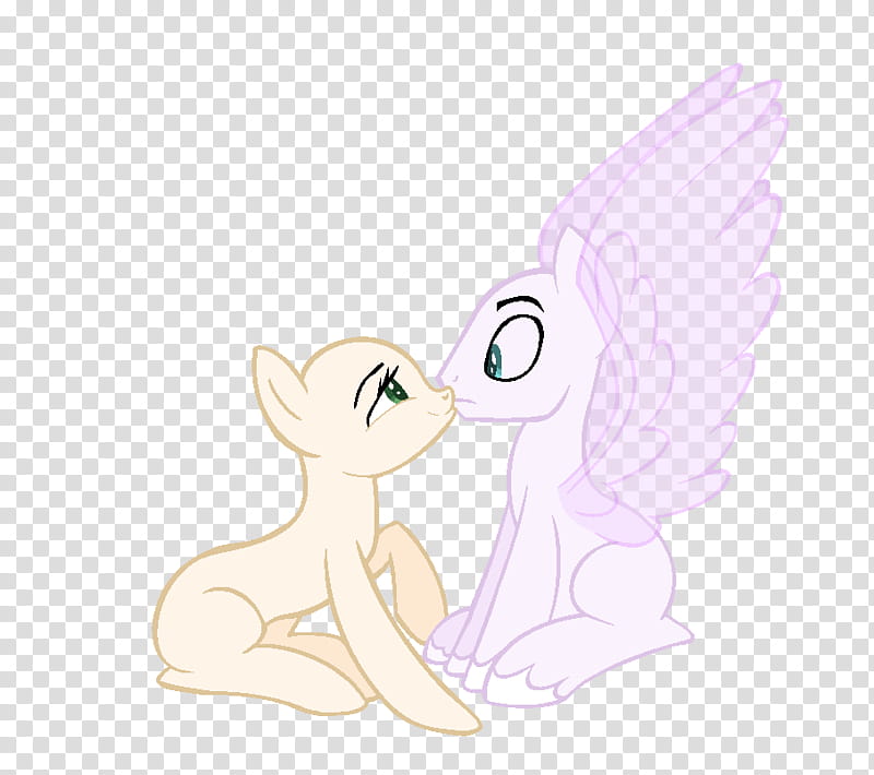 MLP Base  Surprise Kisses, two pink and brown my little pony illustration transparent background PNG clipart