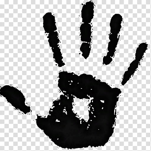 Dark, human hand print illustration transparent background PNG clipart