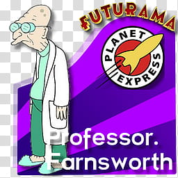 Futurama Set , Farnsworth transparent background PNG clipart