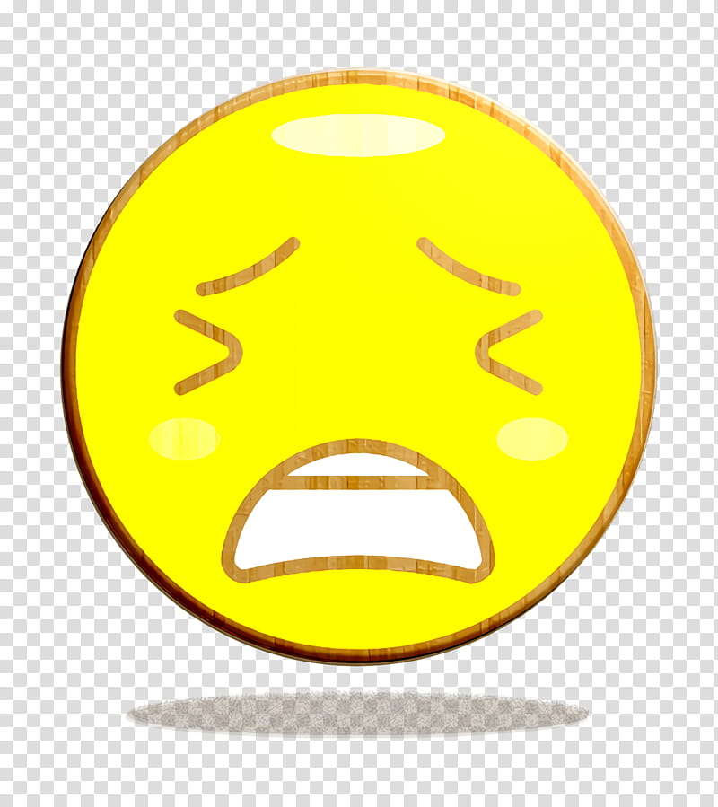 face icon tired icon, Emoticon, Yellow, Facial Expression, Smile, Smiley, Symbol, Circle transparent background PNG clipart