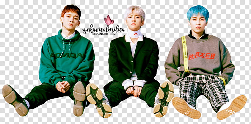 EXO CBX Blooming Days, -man member band transparent background PNG clipart