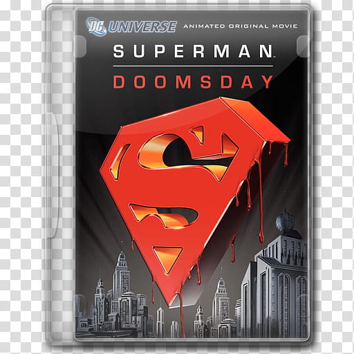 plastic dvd icons , superman doomsday transparent background PNG clipart