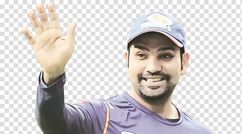 Thumb Gesture, Rohit Sharma, Indian Cricketer, Batsman, Headgear, Finger, Hand, Sign Language transparent background PNG clipart