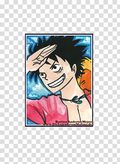 Kakao-Karte # Ruffy (One Piece) transparent background PNG clipart