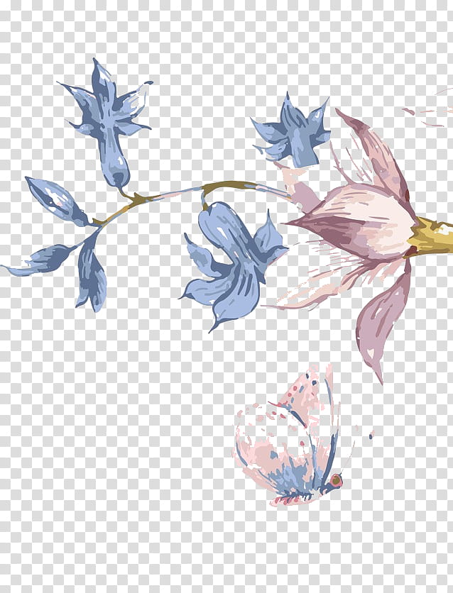 Watercolor Flower, Tshirt, Watercolor Painting, Drawing, Petal, Flowers Tshirt, Plant, Bellflower transparent background PNG clipart