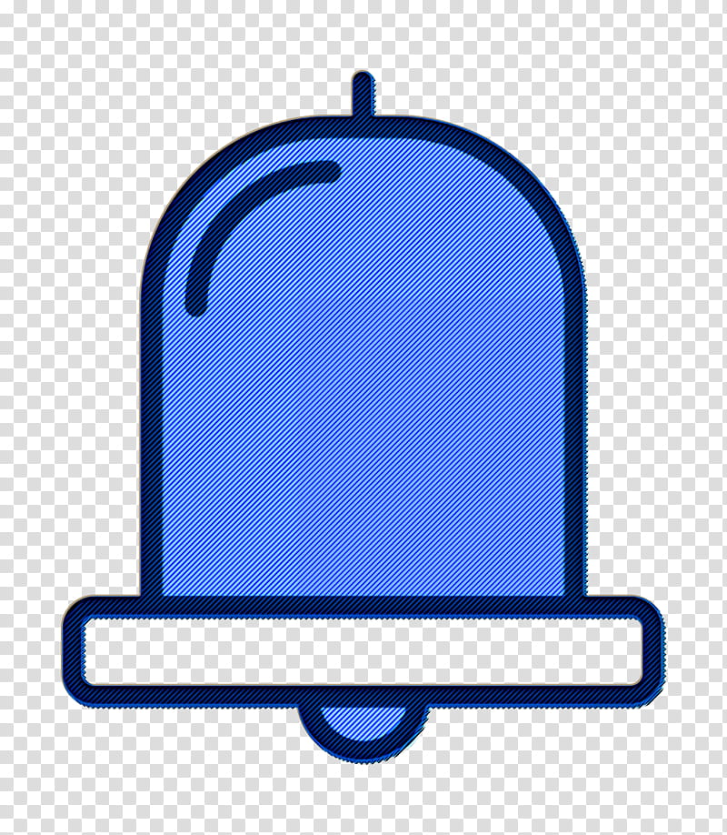 Bell icon UI icon, Blue transparent background PNG clipart