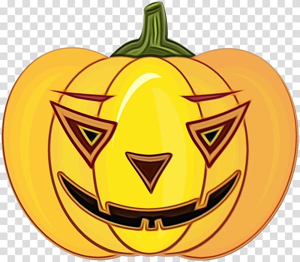 Halloween Food, Watercolor, Paint, Wet Ink, Jackolantern, Pumpkin Pie, Cucurbita Maxima, Crookneck Pumpkin transparent background PNG clipart