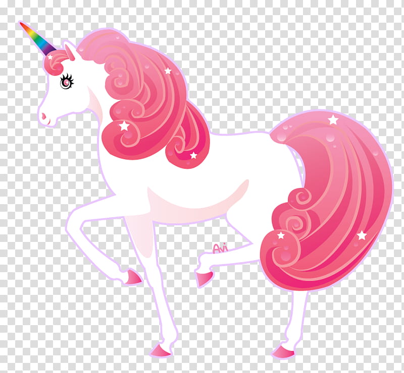 Unicorn, white and pink unicorn transparent background PNG clipart