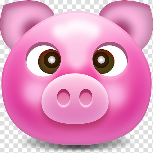 Icons, chanchito, pig face transparent background PNG clipart