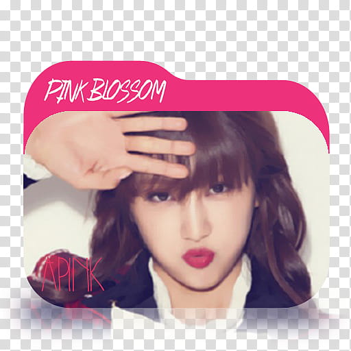 APINK PINK BLOSSOM EXTREME FOLDER ICONS , Chorong # transparent background PNG clipart