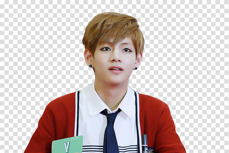 V TAEHYUNG BTS, man's face transparent background PNG clipart