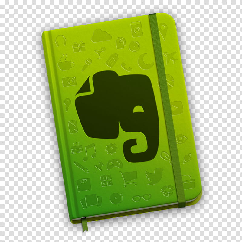 Evernote Book Icon, Evernote App Dark Green Jason Zigrino transparent background PNG clipart