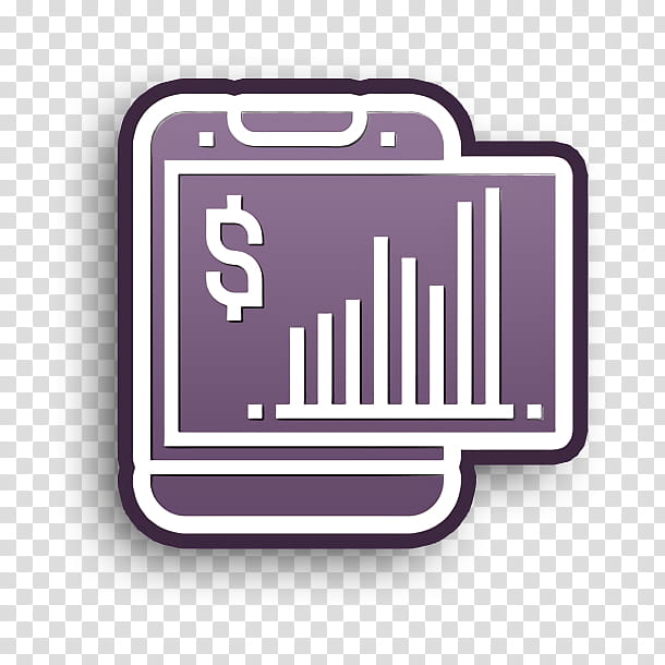 Investment icon Business and finance icon Statistics icon, Text, Line, Violet, Logo transparent background PNG clipart