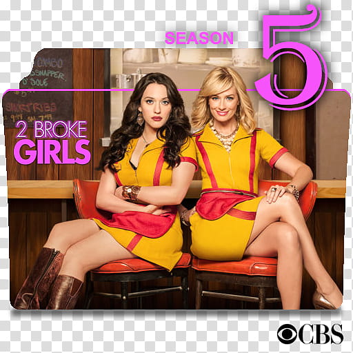 Broke Girls series and season icons,  Broke Girls S ( transparent background PNG clipart