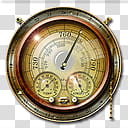 Steampunk Weather Icon and Widget MkIII, x, brown gauge transparent background PNG clipart