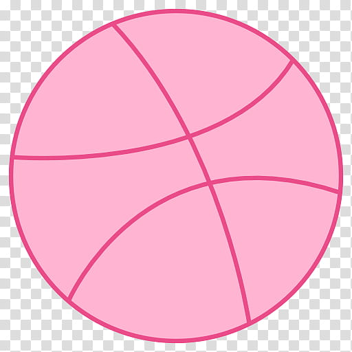 Circle, Basketball, Dribbling, Symbol, Pink, Line, Magenta transparent background PNG clipart