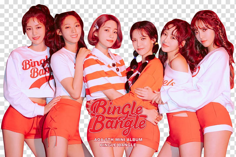 AOA BINGLE BANGLE PLAY ver , K-Pop girl group transparent background PNG clipart